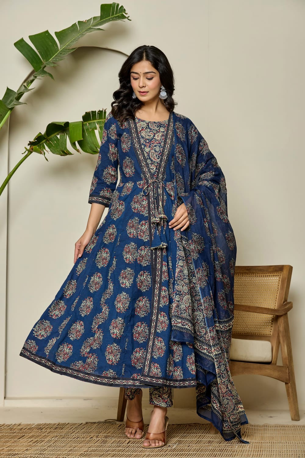 Savi Sizary Women's Elegant Anarkali Suit Set | Premium Ethnic Kurta, Pant & Dupatta Set | Festive, Wedding, Party & Traditional Wear