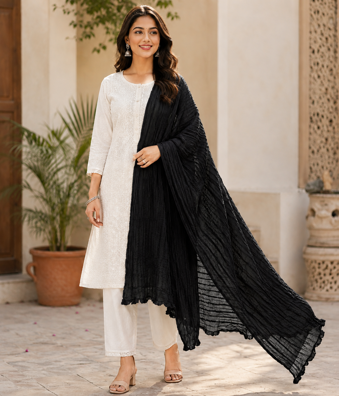 Savi Sizary Premium Plain Cotton Dupatta for Women | Soft Lightweight 2.25 Meter Solid Color Dupatta | Ethnic Dupatta for Kurti, Kurta & Salwar Suit